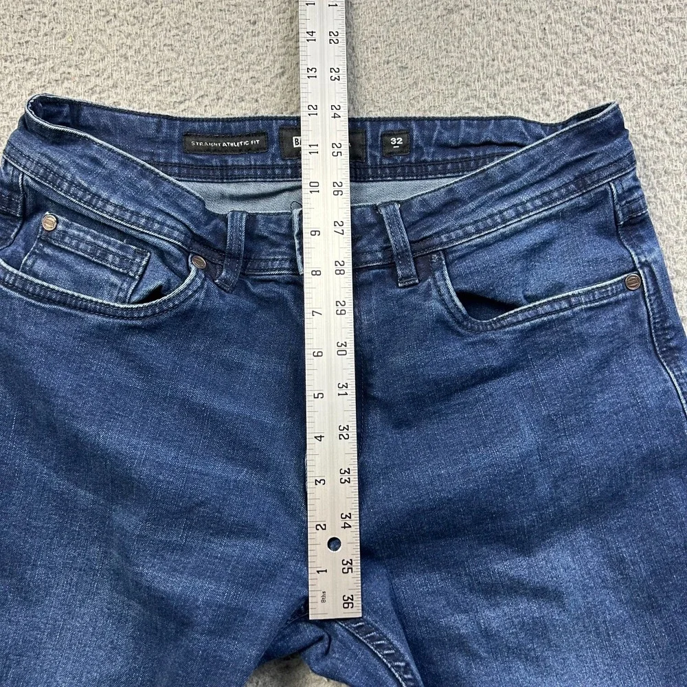 Barbell Apparel Jeans Mens 32x32 Blue Medium Wash Straight Athletic Fit Stretch